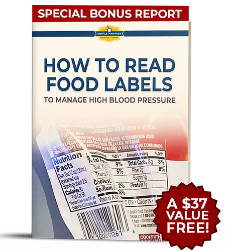 Bonus guide cover: How to Read Food Labels for Blood Pressure and heart wellness